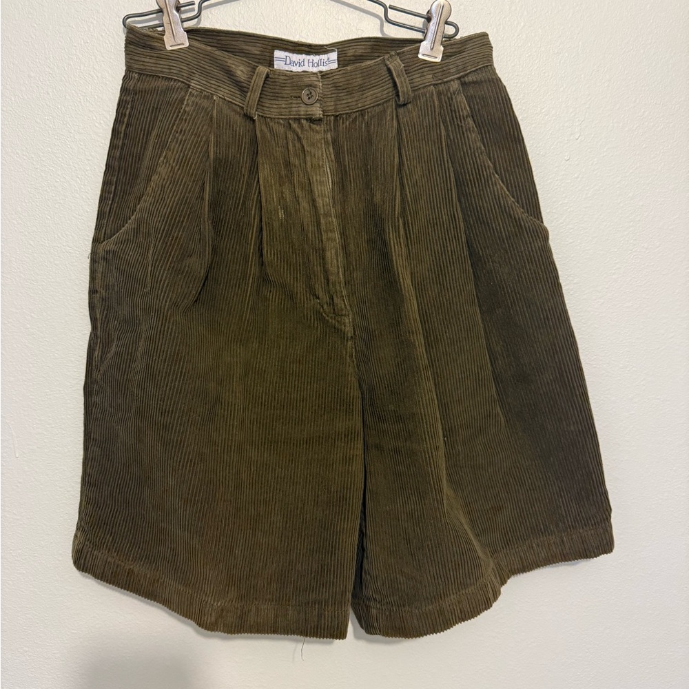 Vintage David Hollis Corduroy High-Waisted Shorts